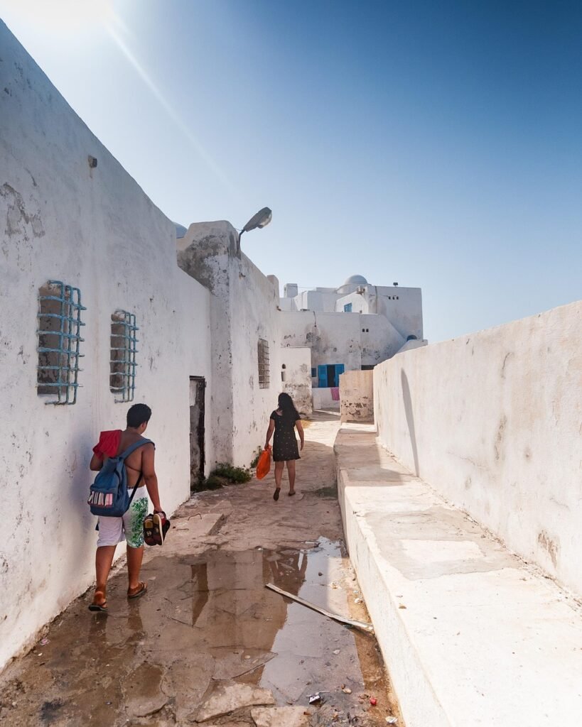 tipaza, algeria, africa, architecture, summer, sun, nature, heaven, blue