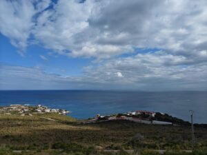 Scenic aerial photograph capturing the coastline and landscape of Annaba, Algeria.